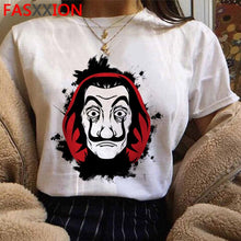 Load image into Gallery viewer, Soldi Rapina La Casa di Carta di Stampa Magliette Da Uomo La Casa De Papel Harajuku T-Shirt di Estate Bella Ciao T Shirt fresco Top Magliette Maschio