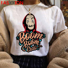 Load image into Gallery viewer, Soldi Rapina La Casa di Carta di Stampa Magliette Da Uomo La Casa De Papel Harajuku T-Shirt di Estate Bella Ciao T Shirt fresco Top Magliette Maschio
