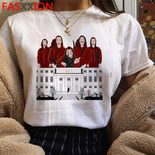 Load image into Gallery viewer, Soldi Rapina La Casa di Carta di Stampa Magliette Da Uomo La Casa De Papel Harajuku T-Shirt di Estate Bella Ciao T Shirt fresco Top Magliette Maschio