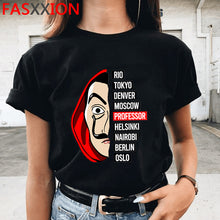 Load image into Gallery viewer, Nouveau Après Le hack T-shirt Cool Hommes La Casa De Papel Harajuku T-shirt Maison De Papier Graphique Tshirt Bella Ciao Hip Hop Top T-Shirts Mâle