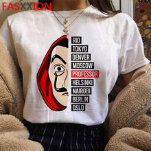 Load image into Gallery viewer, Nouveau Après Le hack T-shirt Cool Hommes La Casa De Papel Harajuku T-shirt Maison De Papier Graphique Tshirt Bella Ciao Hip Hop Top T-Shirts Mâle