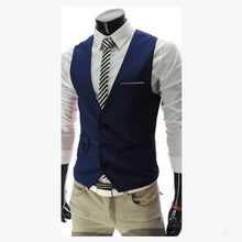 Load image into Gallery viewer, 2020 Nuovo Arrivo Dress Gilet Per Gli Uomini Slim Fit Mens Del Vestito Della Maglia Maschio Gilet Gilet Homme casual Senza Maniche Formale di Business giacca