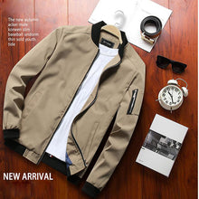 Load image into Gallery viewer, DIMUSI Spring New Men&#39;s Bomber Zipper Jacket Male Casual Streetwear Hip Hop Slim Fit Pilot Coat Men Clothing Plus Size 4XL,TA214
