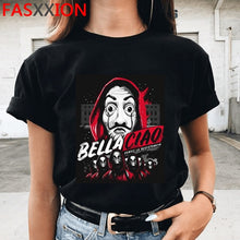 Load image into Gallery viewer, Soldi Rapina La Casa di Carta di Stampa Magliette Da Uomo La Casa De Papel Harajuku T-Shirt di Estate Bella Ciao T Shirt fresco Top Magliette Maschio
