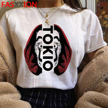 Load image into Gallery viewer, Soldi Rapina La Casa di Carta di Stampa Magliette Da Uomo La Casa De Papel Harajuku T-Shirt di Estate Bella Ciao T Shirt fresco Top Magliette Maschio
