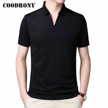 Load image into Gallery viewer, COODRONY 2020 Spring Summer Short Sleeve T Shirt Men Top Fashion Button Collar T-Shirt Men Clothes Cotton Tee Shirt Homme C5012S
